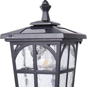 VANGARSUN Outdoor Solar Post Light (WG4335SQ-A) Waterproof Aluminum